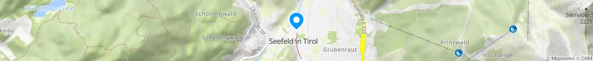 Kartendarstellung des Standorts für Apotheke Seefeld in 6100 Seefeld in Tirol
